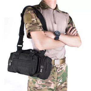 Tactical Waist Bag Men Waterproof Cross-body Shoulder Sling Bag Biking Molle
